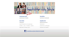 Desktop Screenshot of geschichten-machen-schule.de