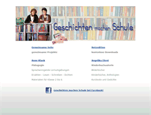 Tablet Screenshot of geschichten-machen-schule.de